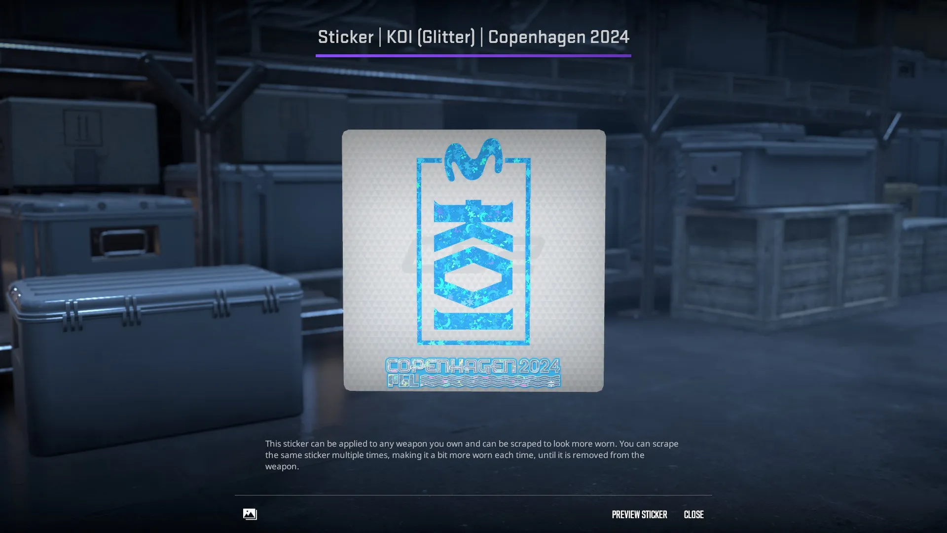 Sticker | KOI (Glitter) | Copenhagen 2024